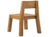 Set of 6 Acacia Wood Garden Chairs LIVORNO_826034