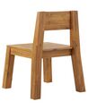 Set of 6 Acacia Wood Garden Chairs LIVORNO_826034