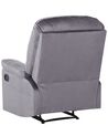 Velvet Recliner Chair Grey ESLOV_779792