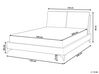 Corduroy EU Double Size Bed Light Beige MELLE_882194