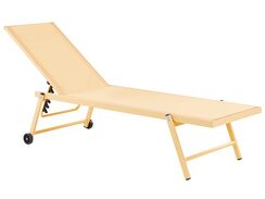 Keltainen alumiininen aurinkotuoli PORTOFINO