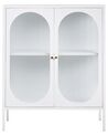 Steel Display Cabinet White SARRE_850341