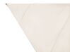 Toldo vela triangular de poliéster blanco crema 300 x 300 cm LUKKA_800566