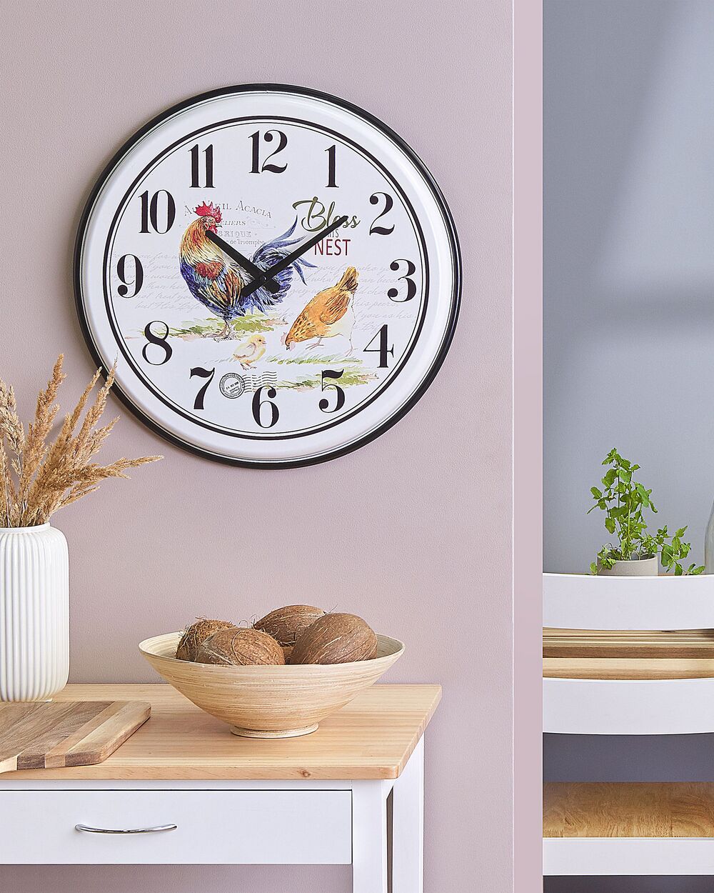 Zegar ścienny ø 48 cm wielokolorowy HORW