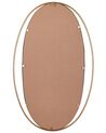 Oval Steel Wall Mirror 55 x 90 cm Gold BESSON_747445