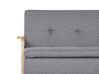 Sofá-cama estofado em tecido cinzento claro TJORN_813496