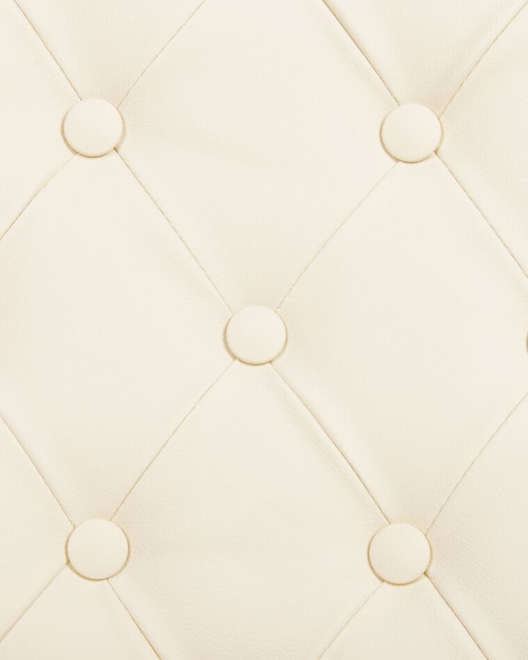 Swivel Faux Leather Office Chair Beige PRINCESS Beliani.fi