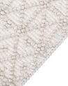 Teppich Wolle hellbeige 160 x 230 cm Kurzflor ALUCRA_856179