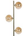 Stehlampe Metall / Rauchglas gold 154 cm 3-flammig Kugelform RAMIS_841501