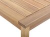 Conjunto de jardín 4 plazas con mesa de madera de acacia clara/gris pardo PALLANO_777927