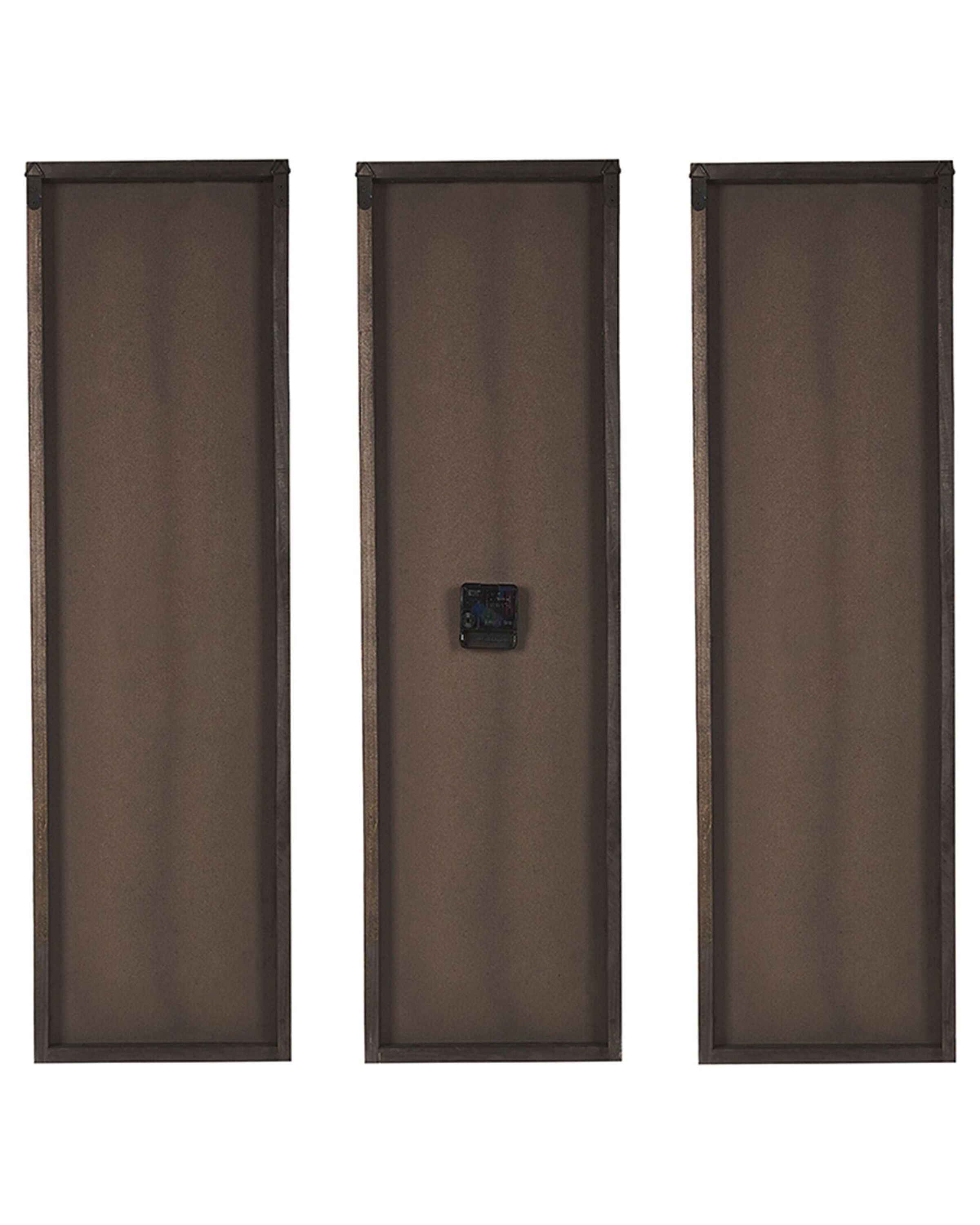 Zegar ścienny 75 x 75 cm jasne drewno COATLAN