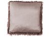 Set of 2 Faux Fur Cushions 45 x 45 cm Brown COROKIA_887727