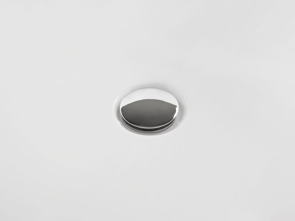 Vasca Da Bagno Libera Standing Ovale - Acrilico Bianco Lucido, 138x57x75cm - Foto 4