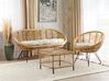 3 Seater Rattan Sofa Set with Coffee Table Natural MARATEA/ CESENATICO_878407
