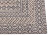 Teppich Jute beige / grau 80 x 150 cm geometrisches Muster Kurzflor BAGLAR_853364