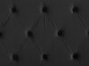 Cama con somier de terciopelo negro/plateado 140 x 200 cm LUBBON_832358
