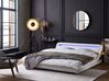 Vodná posteľ z umelej kože s LED 180 x 200 cm biela AVIGNON_704835