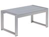 Aluminium Garden Coffee Table 90 x 50 cm Light Grey SALERNO_679457