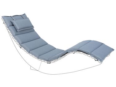 Sun Lounger Pad Cushion Blue BRESCIA