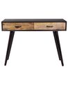 2 Drawer Mango Wood Console Table Black ARABES_892015