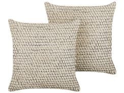 Koristetyyny puuvilla beige 45 x 45 cm 2 kpl HOWEA Koristetyyny puuvilla beige 45 x 45 cm 2 kpl HOWEA