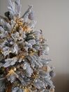 Künstlicher Weihnachtsbaum schneebedeckt 180 cm weiß FORAKER_836726
