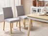 Mesa de comedor madera clara/gris 150 x 90 cm PHOLA_832500