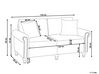 2 Seater Fabric Sofa White GINNERUP_894715