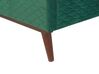 Cama con somier de terciopelo verde 90 x 200 cm BAYONNE_901201
