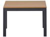 Lounge Set Aluminium schwarz 4-Sitzer modular Auflagen grau PIENZA_776808