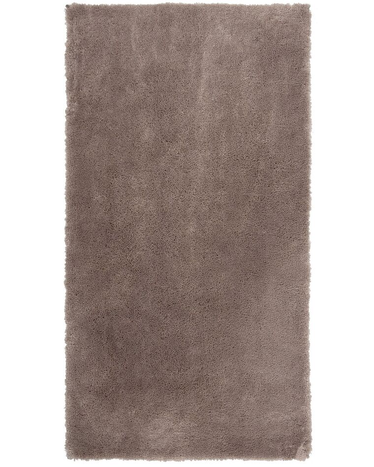 Tappeto shaggy marrone chiaro 80 x 150 cm EVREN_758562