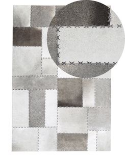 Matto lehmännahka ruskeanharmaa 140 x 200 cm PERVARI Matto lehmännahka ruskeanharmaa 140 x 200 cm PERVARI