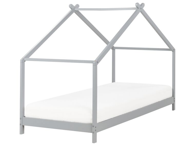 Dětská dřevěná postel 90 x 200 cm šedá ORLU_911140
