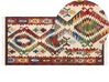 Kelim Teppich Wolle mehrfarbig 80 x 150 cm orientalisches Muster Kurzflor AREVIK_859493