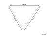 Stínící plachta ve tvaru trojúhelníku 300 x 300 x 300 cm krémová bílá LUKKA_800571