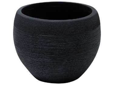 Cache-pot en pierre noire 38x38x30 cm ZAKROS