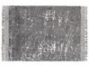 Teppich Viskose grau 160 x 230 cm cm abstraktes Muster Kurzflor HANLI_837009