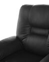 Faux Leather Manual Recliner Chair Black BERGEN_681449