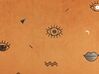 Dekokissen Augenmuster Samtstoff orange 45 x 45 cm 2er Set AEONIUM_830064