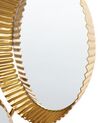 Metalowe lustro ścienne 55 x 36 cm złote WATTRELOS_904404
