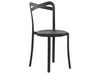 Salon de jardin table et 4 chaises blanc et noir SERSALE/CAMOGLI_823778