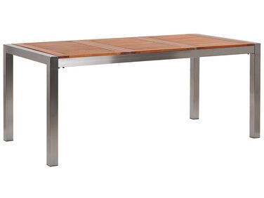 Tavolo da giardino legno argento 180 x 90 cm GROSSETO