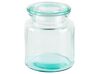 Badeværelsestilbehør Transparent grønt glas 5-dele AMARGA_825211