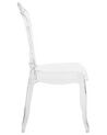 Set of 2 Accent Chairs Acrylic Clear VERMONT_691724
