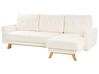 Sofa narożna boucle lewostronna biała SIRO_885680