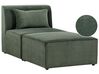 Chaise lounge de pana verde oscuro LEMVIG_875765