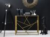 Glass Top Console Table Gold ORLAND_744301