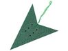 Weihnachtsdeko LED smaragdgrün Sternform mit Glitzer 60 cm 2er Set MOTTI_835488