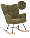 Boucle Rocking Chair Dark Green OULU_914740