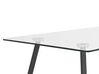 Glass Top Dining Table 140 x 80 cm MIDLAND_785947